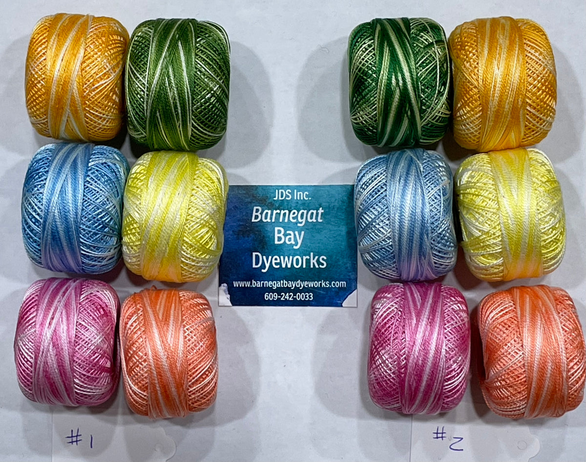 Spring Variegated Finca Perle Cotton 12 Stash Builder Barnegat Bay