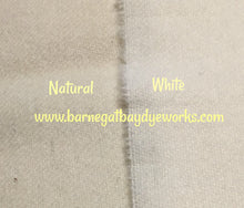 Load image into Gallery viewer, Natural Wool on the left and White Wool on the right, Natural is a creamy color wool, but not a yellow creamy color
