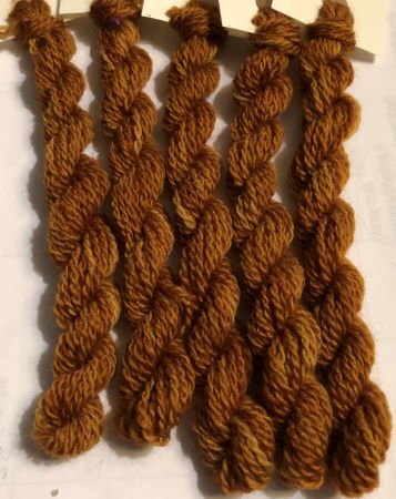 Brown Toffee Dark #8 Hand Dyed Wool Thread