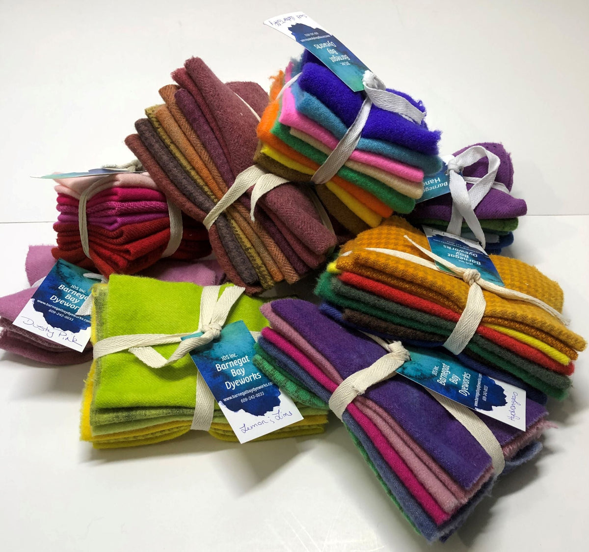 Wool Fabric Bundles Barnegat Bay Dyeworks