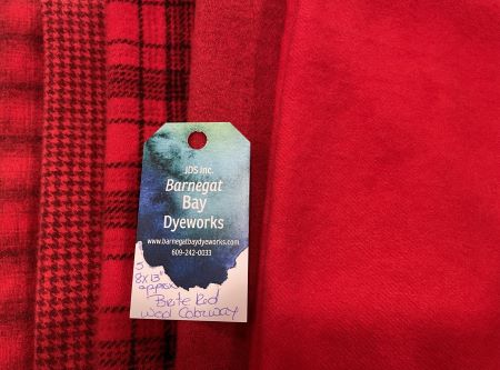 Red Brite Hand Dyed 100% Wool
