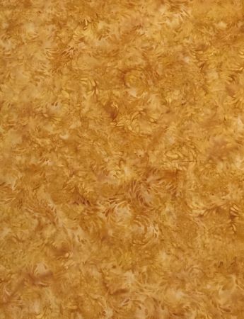 Brownish Orange Batik with fronds from Island Batik Water-Shades of Amber Tuscany Sun