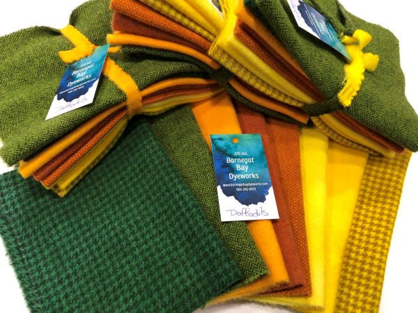Daffodils Hand Dyed Wool Bundle