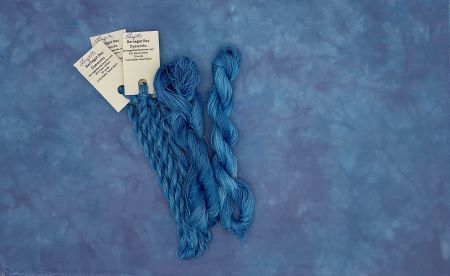Blue Purple Lapis Hand Dyed Cotton Fabric