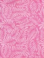Pink with feather plumes or leaves from Batavian Batiks
