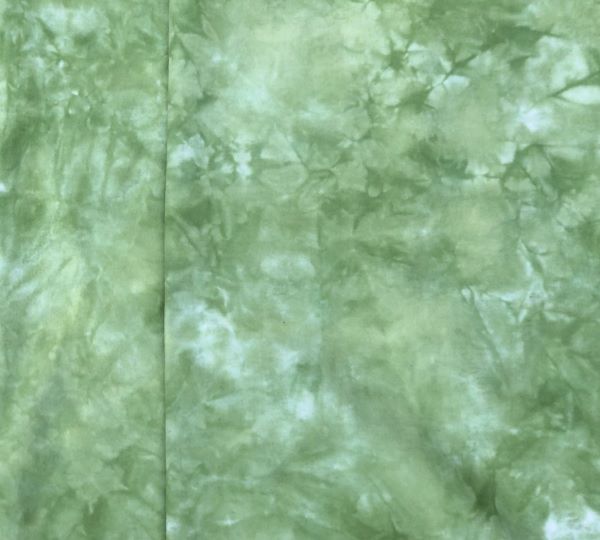 A medium green with yellow tones in a hand dyed flannel.