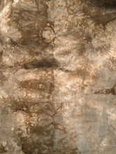 Load image into Gallery viewer, 100% hand dyed cotton fabric in mottled from light to dark browns

