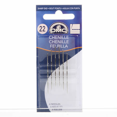 Package of six chenille needled from DMC