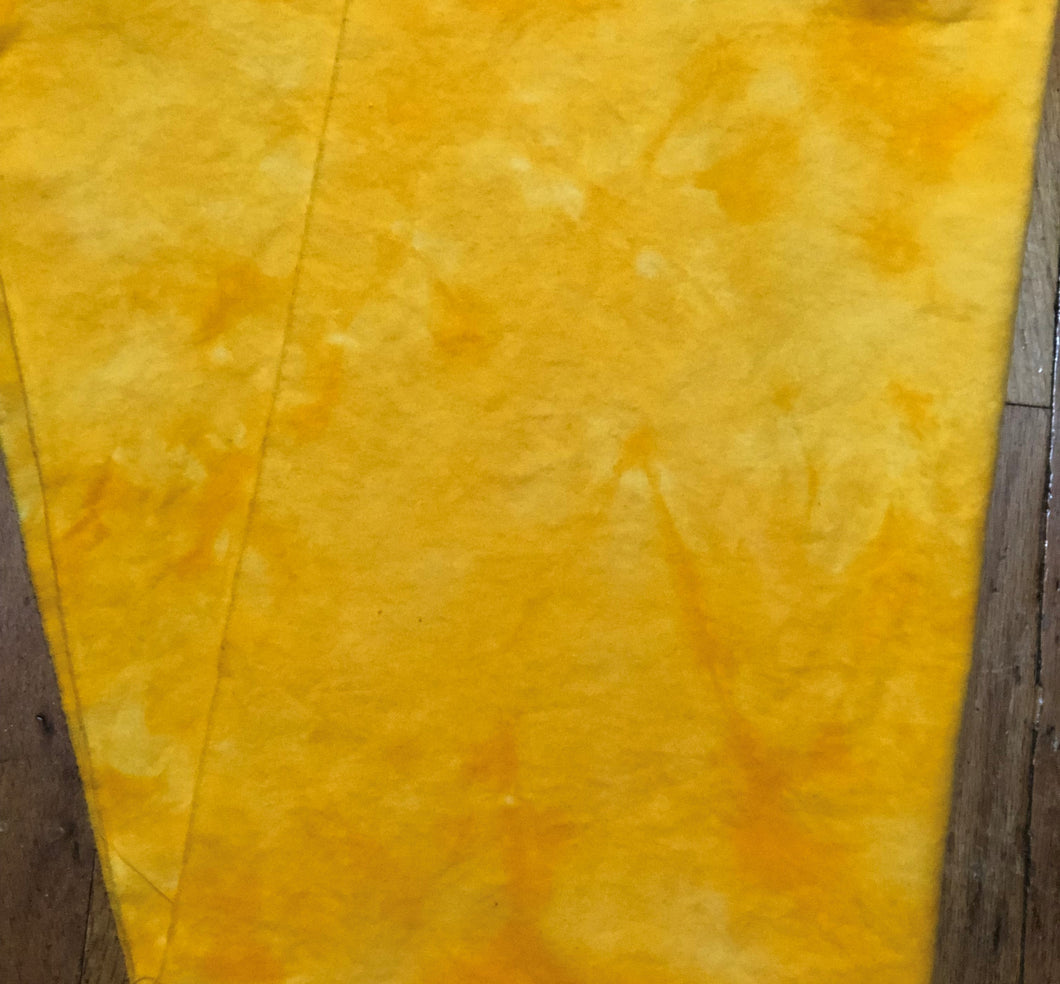 Yellow Golden Yellow Hand Dyed Flannel