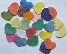 Load image into Gallery viewer, Hearts Die Cut Wool Pieces
