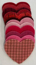 Load image into Gallery viewer, Hearts Die Cut Wool Pieces
