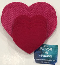 Load image into Gallery viewer, Hearts Die Cut Wool Pieces

