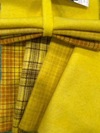 Yellow Lemon Drop Colorway Hand Dyed Wool Bundle