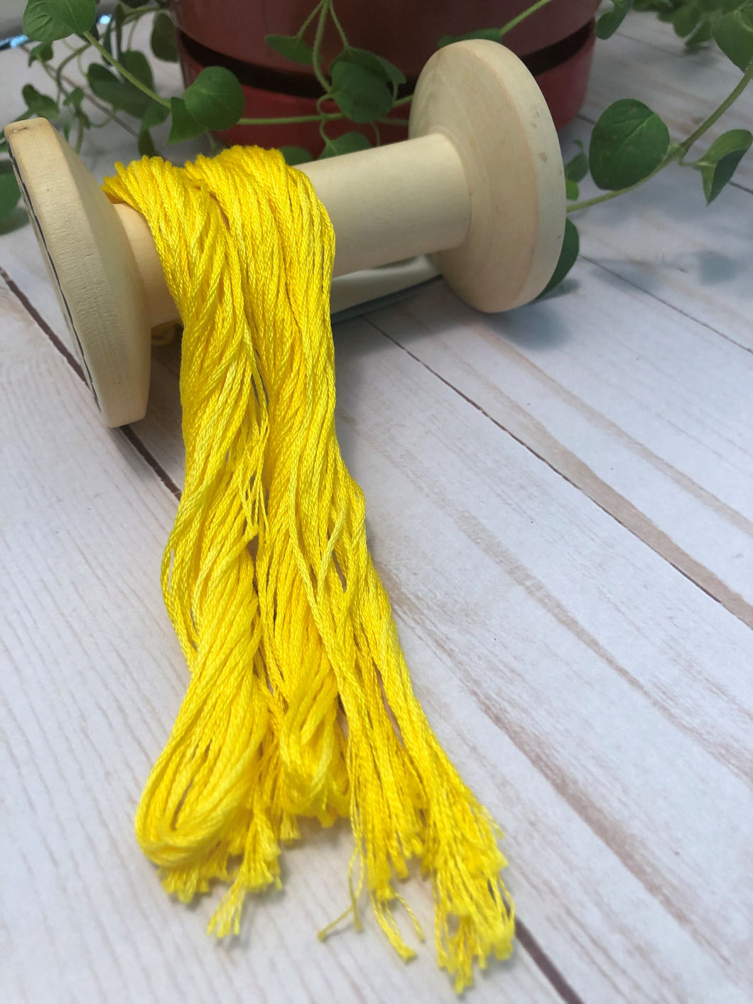 Yellow Lemon Hand Dyed Threads