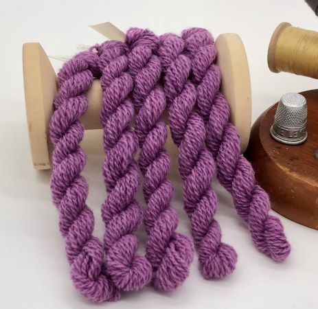 Purple Mauve #8 Hand Dyed Wool Thread