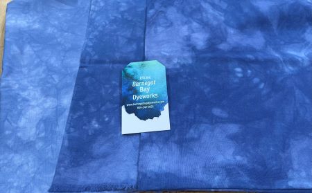 Blue Midnight Hand Dyed Cotton Fabric