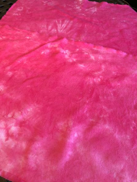 Pink Dark Hand Dyed Flannel