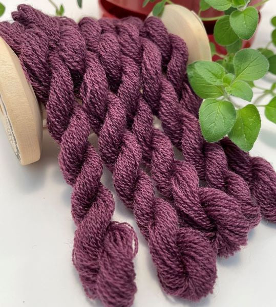 Purple Plum #15 Hand Dyed Wool Thread