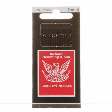Package of John James Milliners/Straw needles - a long and slender hand needle for embroidery and applique.