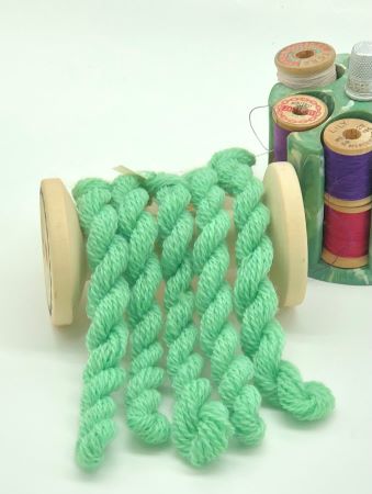 Green Shadow #8 Hand Dyed Wool Thread