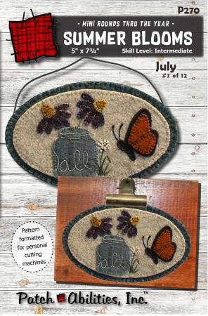 Summer Blooms Wool Applique by Patch Abilities