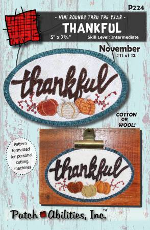 Thankful Pattern & Kits Wool Applique