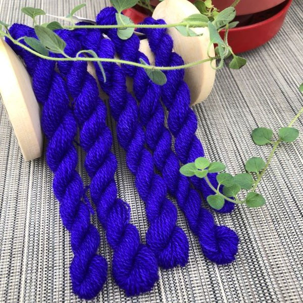 Purple Dark Iris #15 Hand Dyed Wool Thread
