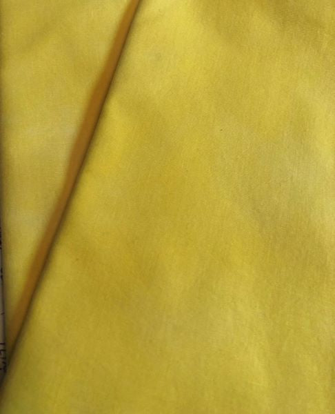Hand dyed, 100% cottons in a bright medium yellow.