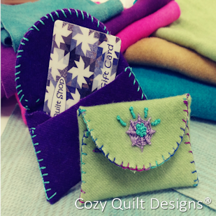 Wooly Gift Card Holder by Cozy Quilt Designs